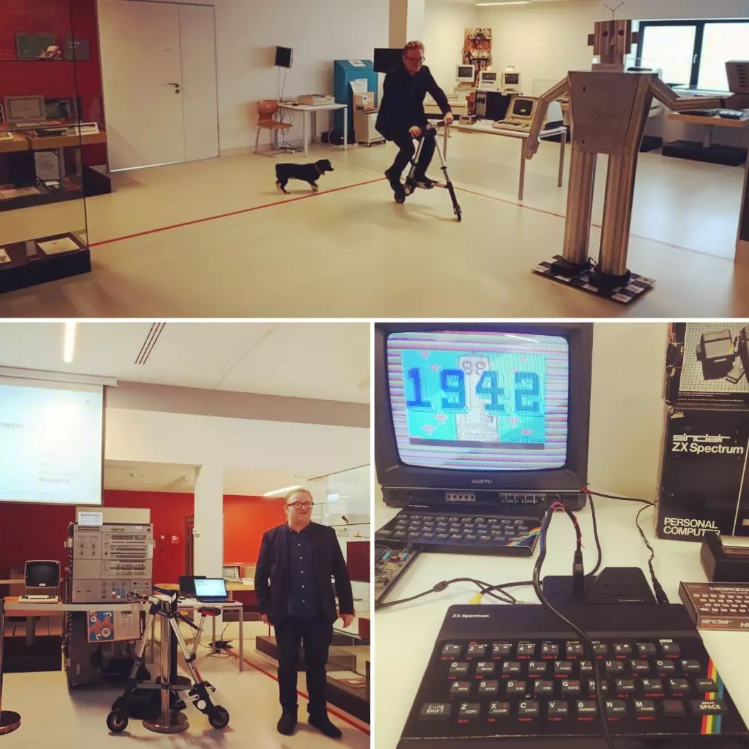 Képes Gábor kollégánk felpattant a Sinclair A-bike kerékpárra!