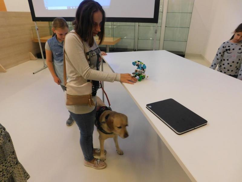 Igazi és robot vakvezető kutyus